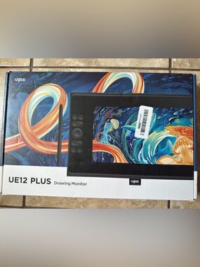 UE12 Plus Drawing Monitor Tablet in Black